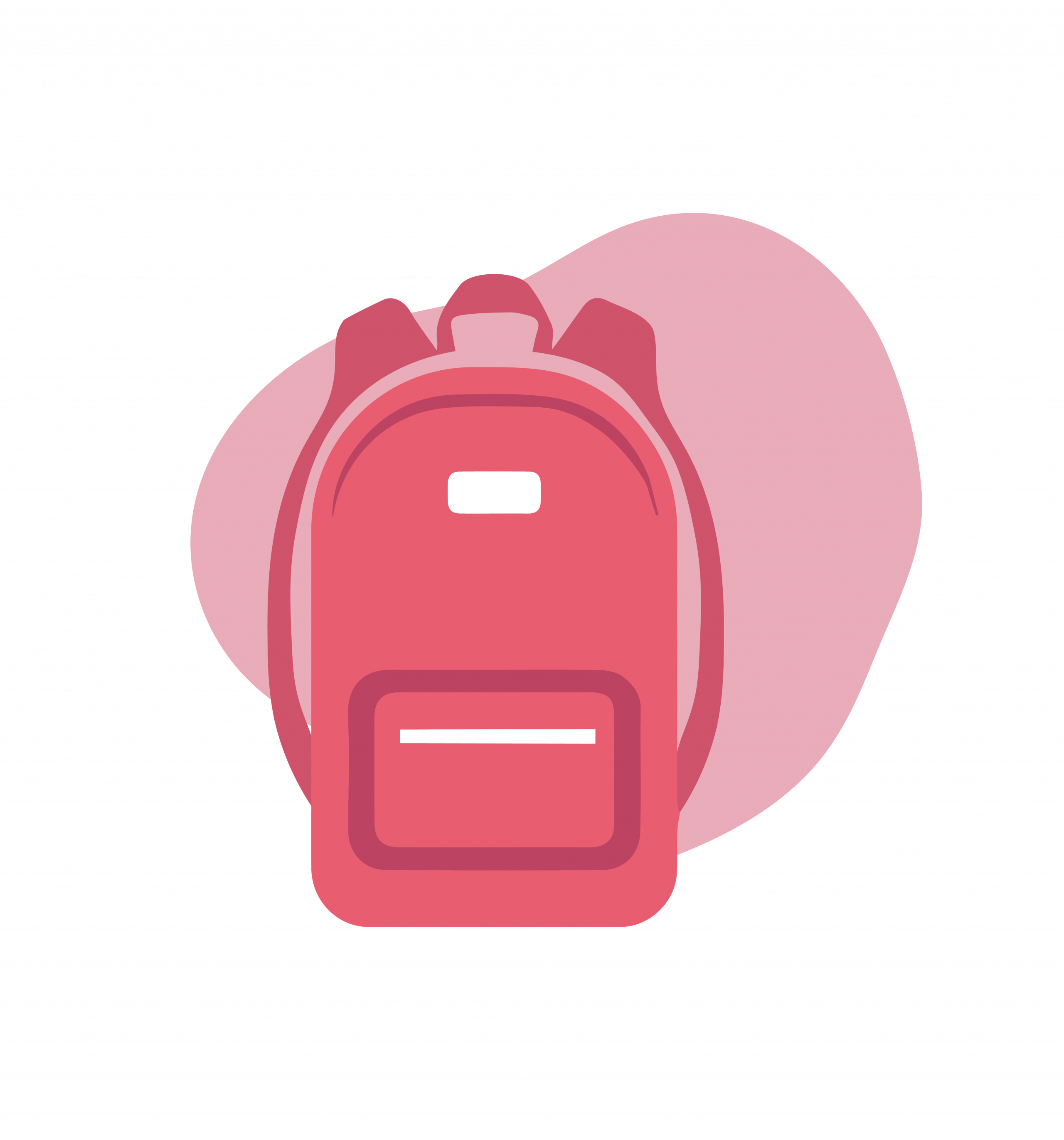 Image d'un sac à dos à la sortie de l'école