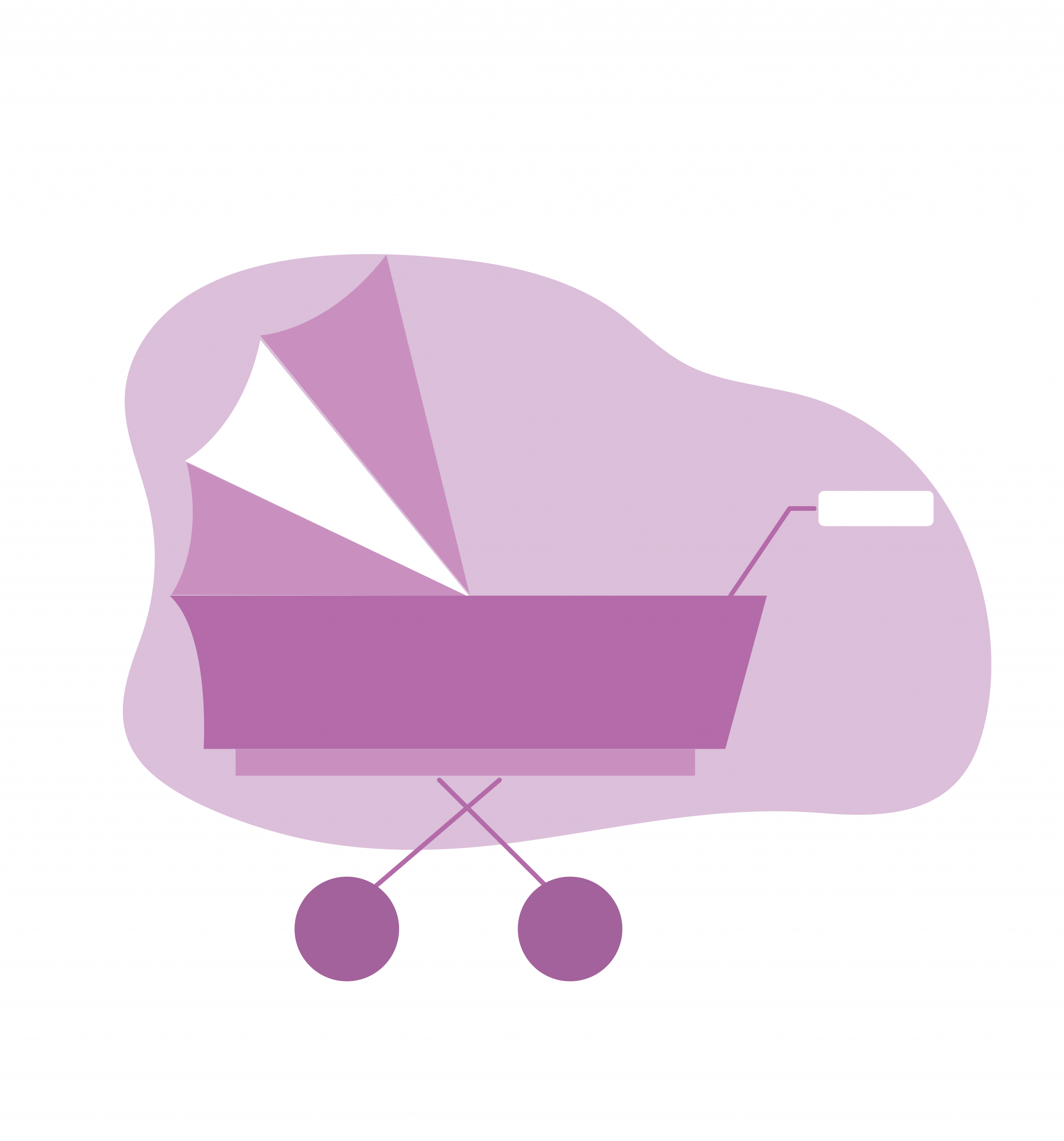 Image d'une poussette pour symboliser les gardes de nouveaux nés
