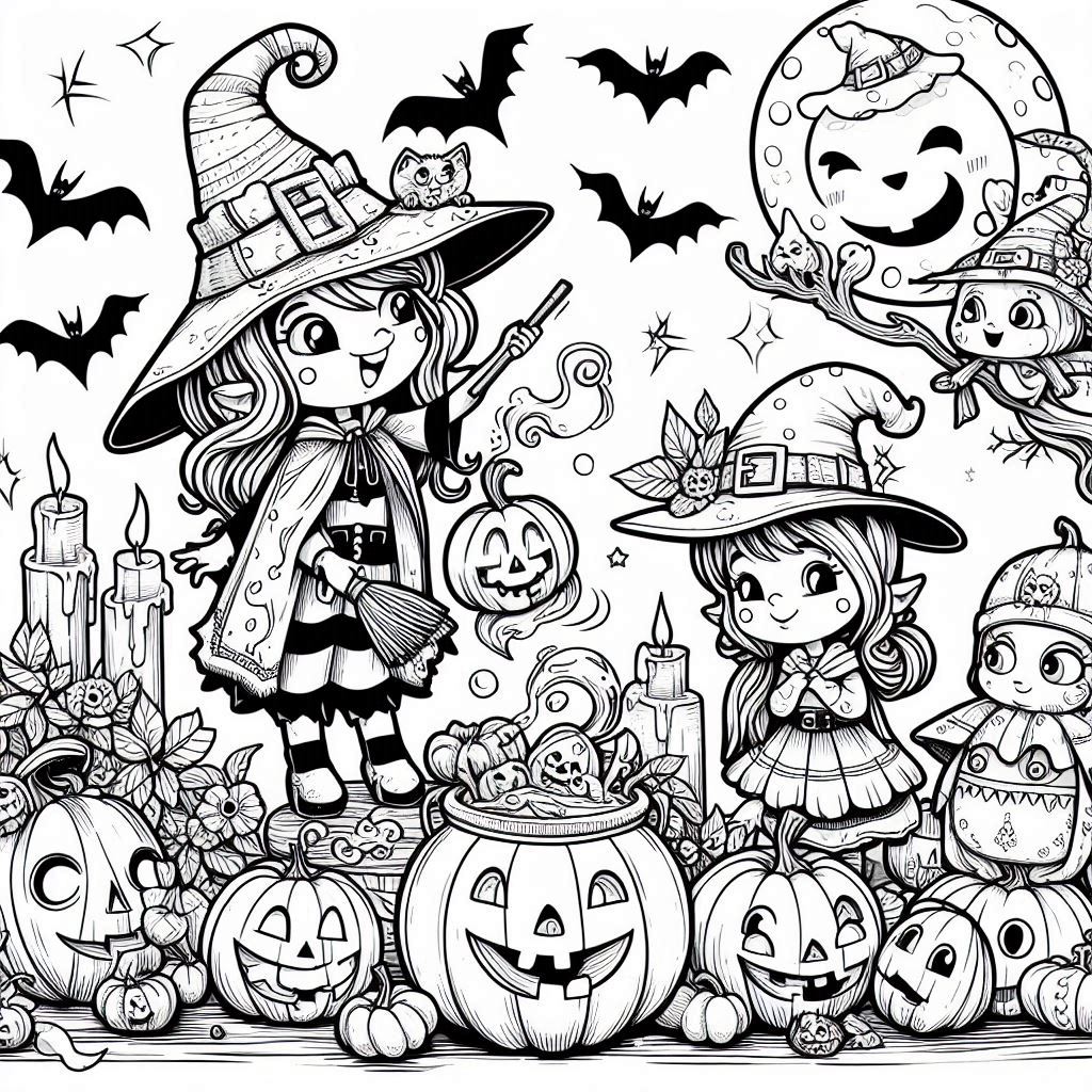 Halloween : Amusez vos enfants avec des coloriages effrayants !